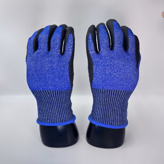 Test Reported Foam Nitrile Coated En 388 4342 Cut Resistant Maxiflex Safety Work Gloves